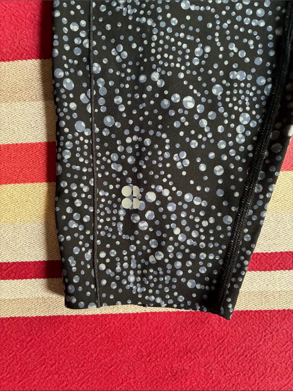 Sweaty Betty High Waist 7/8 Leggings in the Blue Celestial Dots. Plus Size XXL - Picture 3 of 8